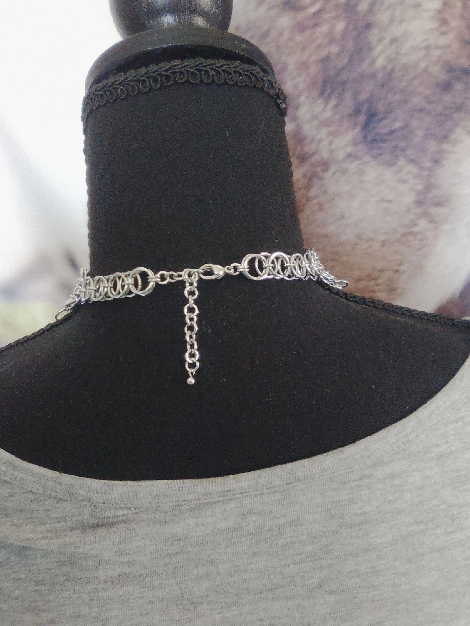 Colar choker decote 2 fileiras corrente celta – photo 3